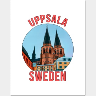 Uppsala Cathedral Sweden Posters and Art